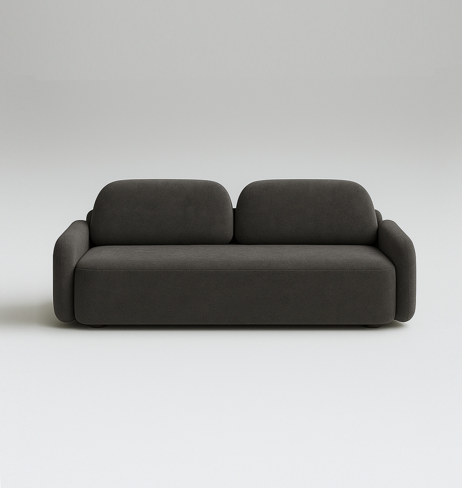 Стильный прямой диван Malaren. Материал: Нубук. Цвет: Серый