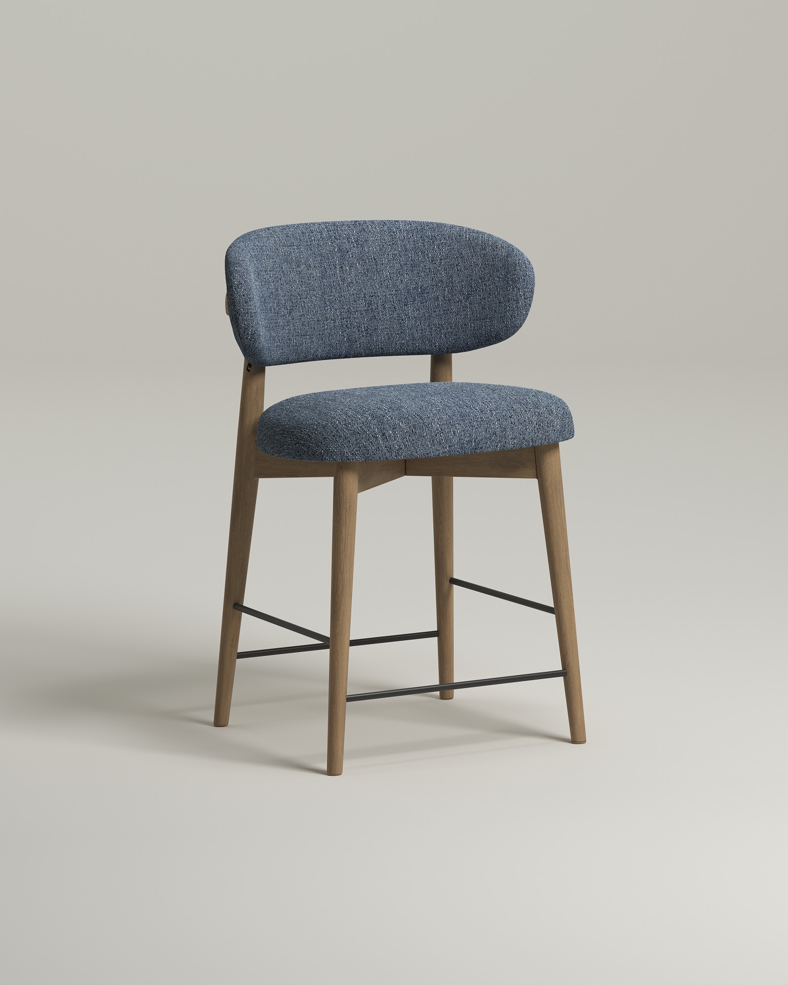 Удобный стул Vorman mid. Материал: рогожка. Цвет: синий (Mys 788)