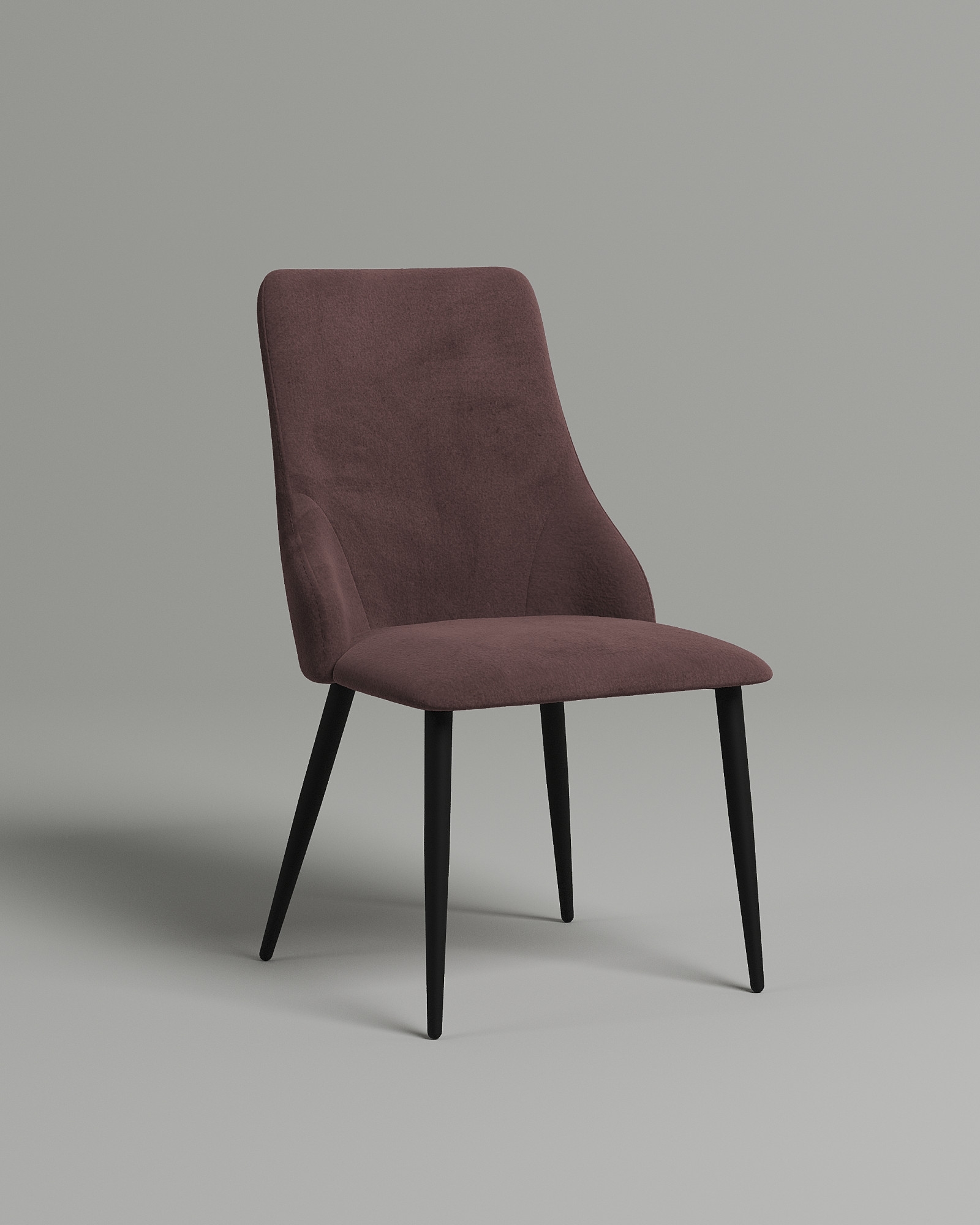 Удобный стул Lovat. Материал: велюр. Цвет: коричневый (Velutto 36)