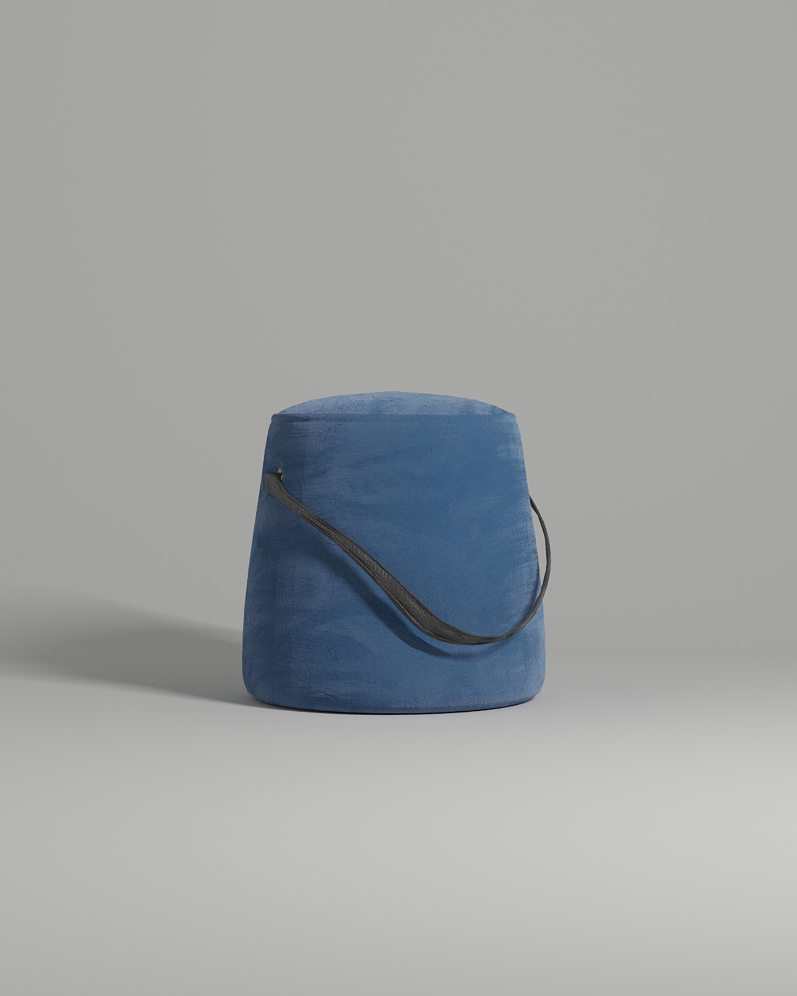 Мягкий пуф Otra. Материал: велюр. Цвет: голубой