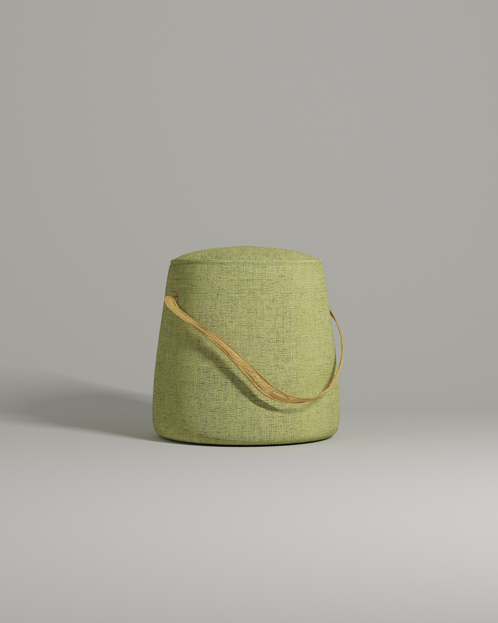 Мягкий пуф Otra. Материал: рогожка. Цвет: зеленый