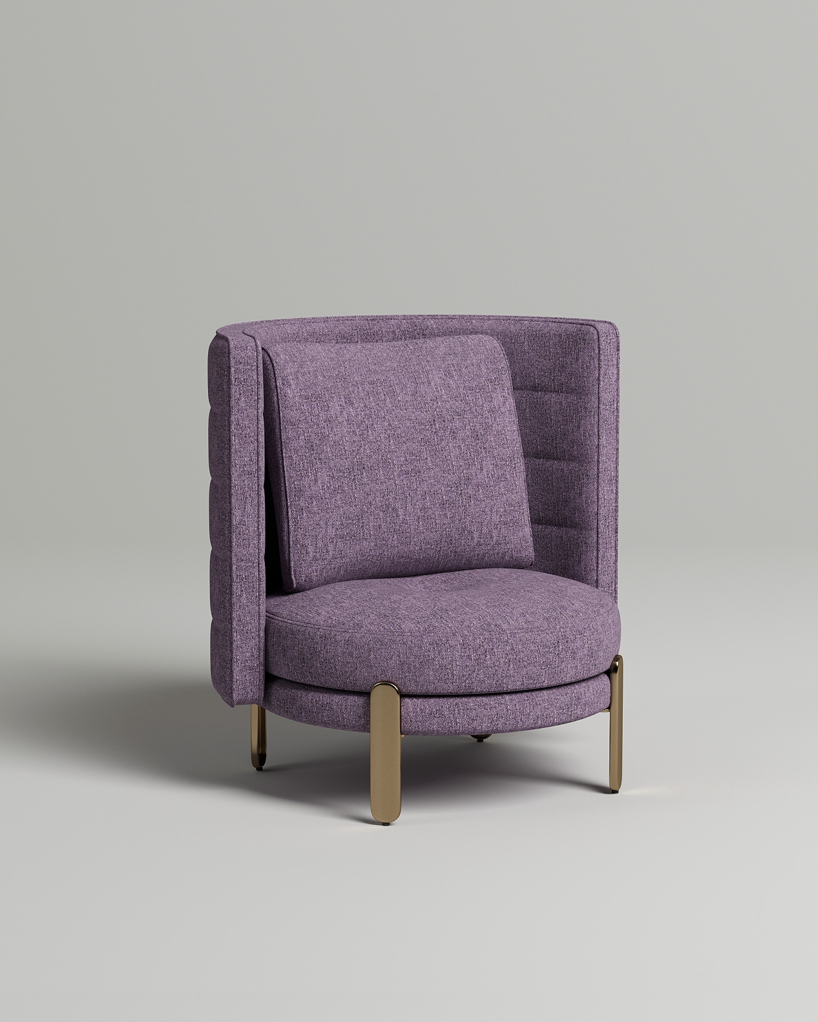 Кресло Toke (фиолетовая рогожка - Mys 886) от Kalibroom