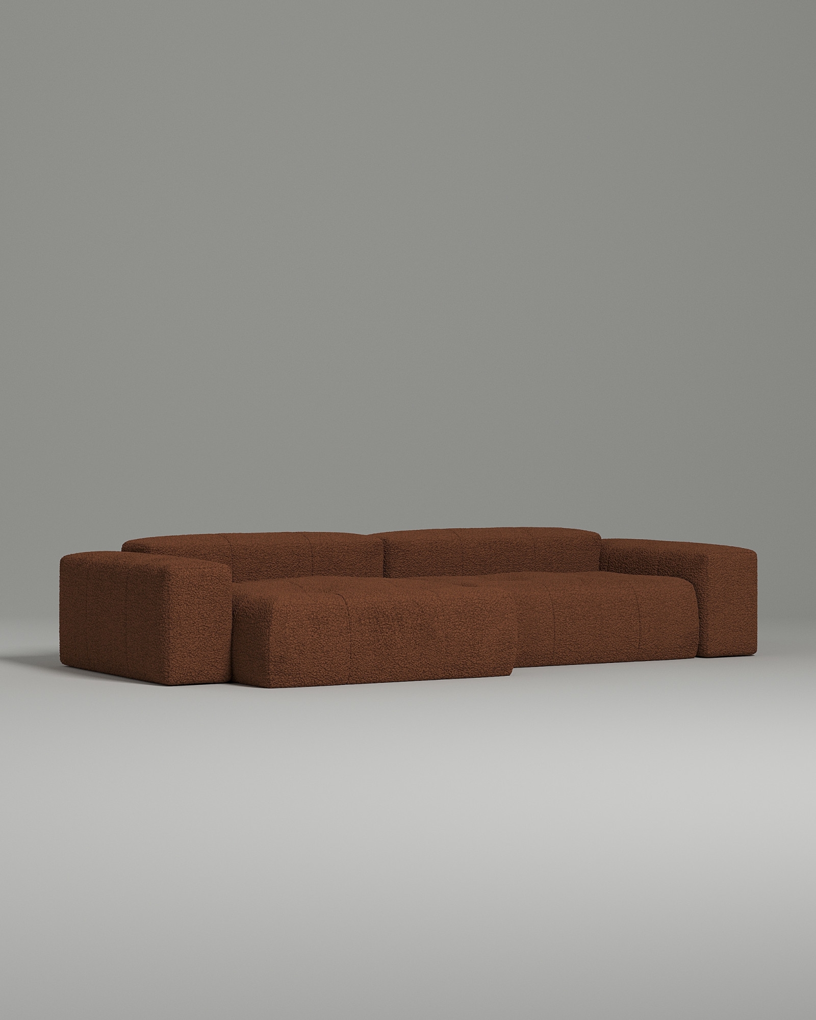 Стильный угловой диван Coventry. Материал: Искусственный мех. Цвет: Оранжевый