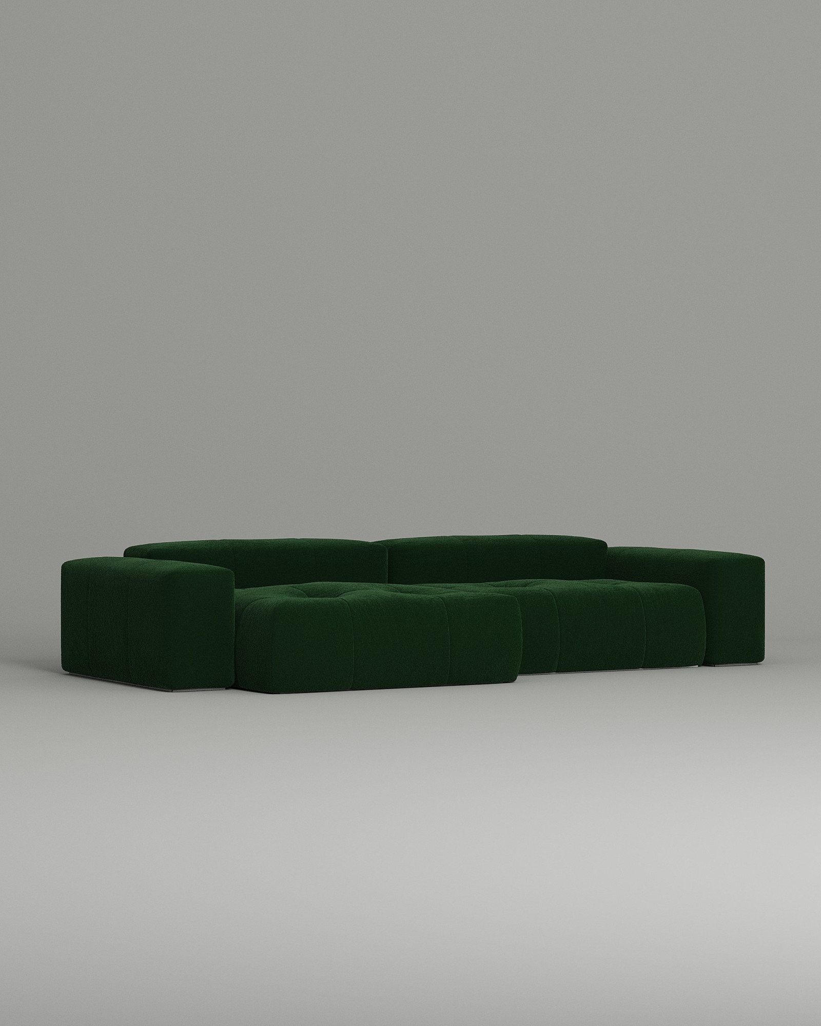 Стильный угловой диван Coventry. Материал: Велюр. Цвет: Зеленый