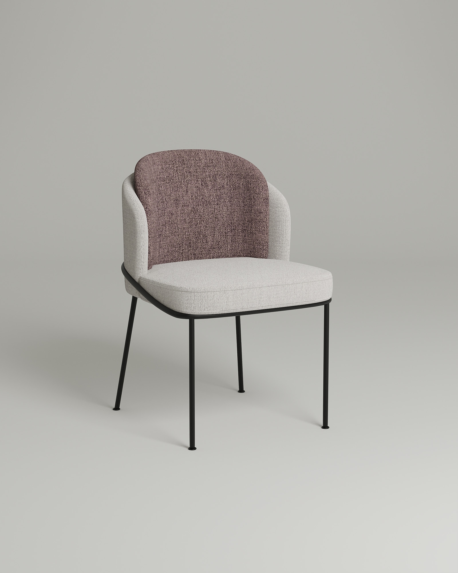 Удобный стул Ashford. Материал: рогожка. Цвет: фиолетовый (Mys 886)