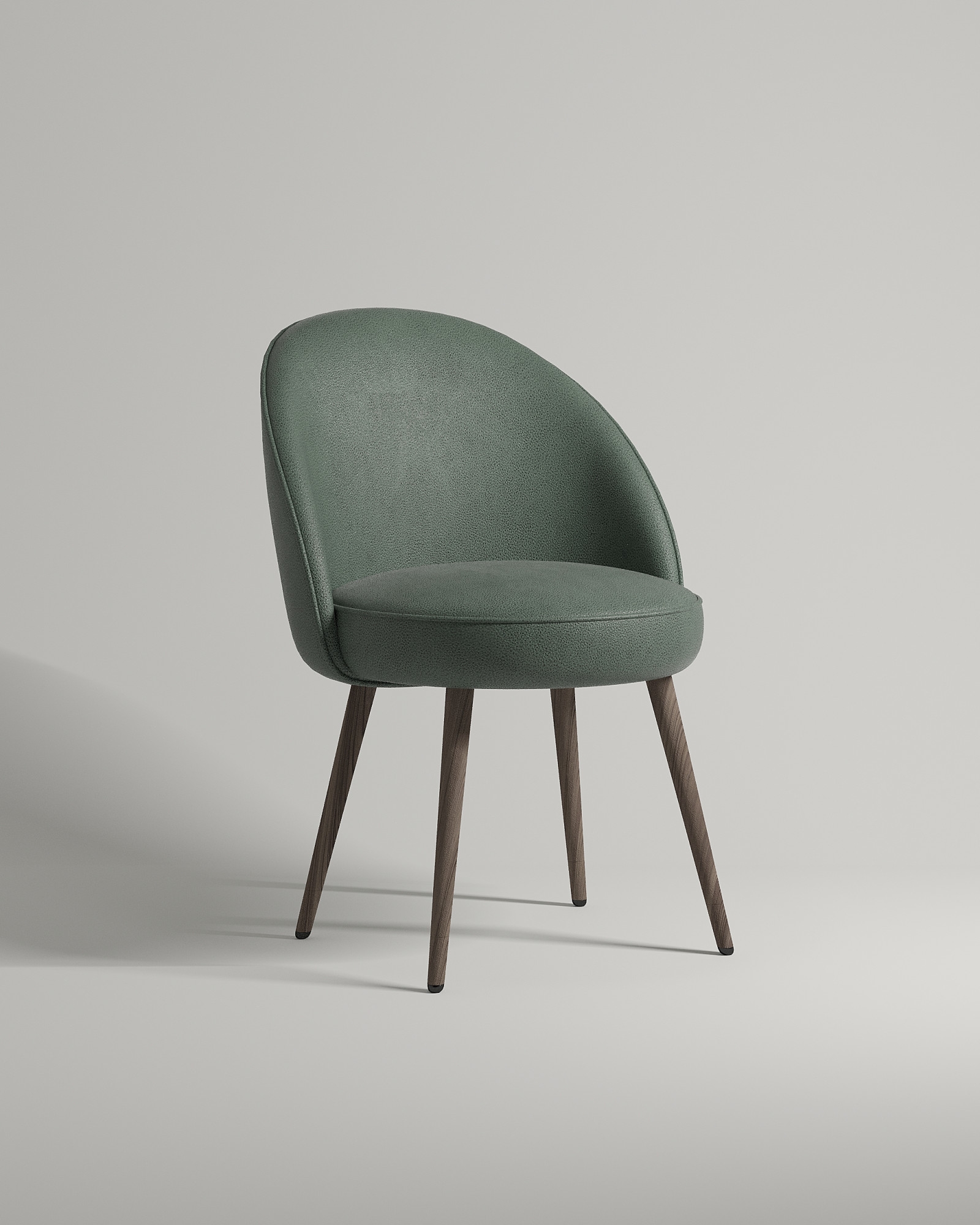 Удобный стул Arhus. Материал: искусственная замша. Цвет: зеленый (Oxford 697)