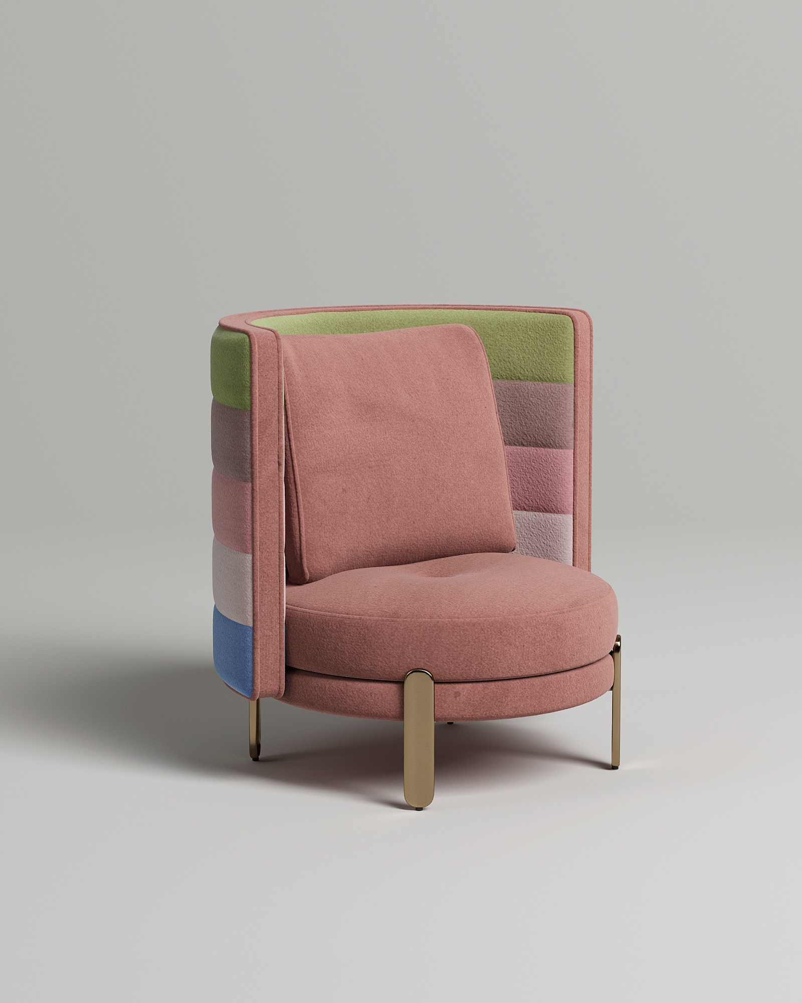 Кресло Toke (велюр терракотового цвета - Velutto 64) от Kalibroom