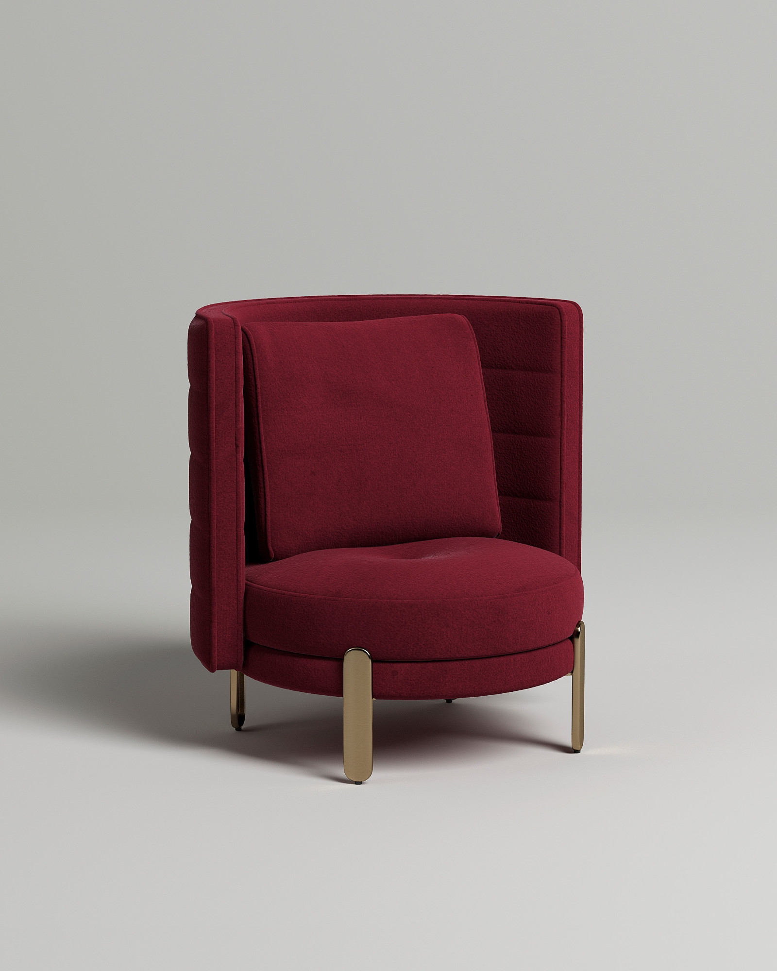 Кресло Toke (велюр цвета бордо - Velutto 29) от Kalibroom