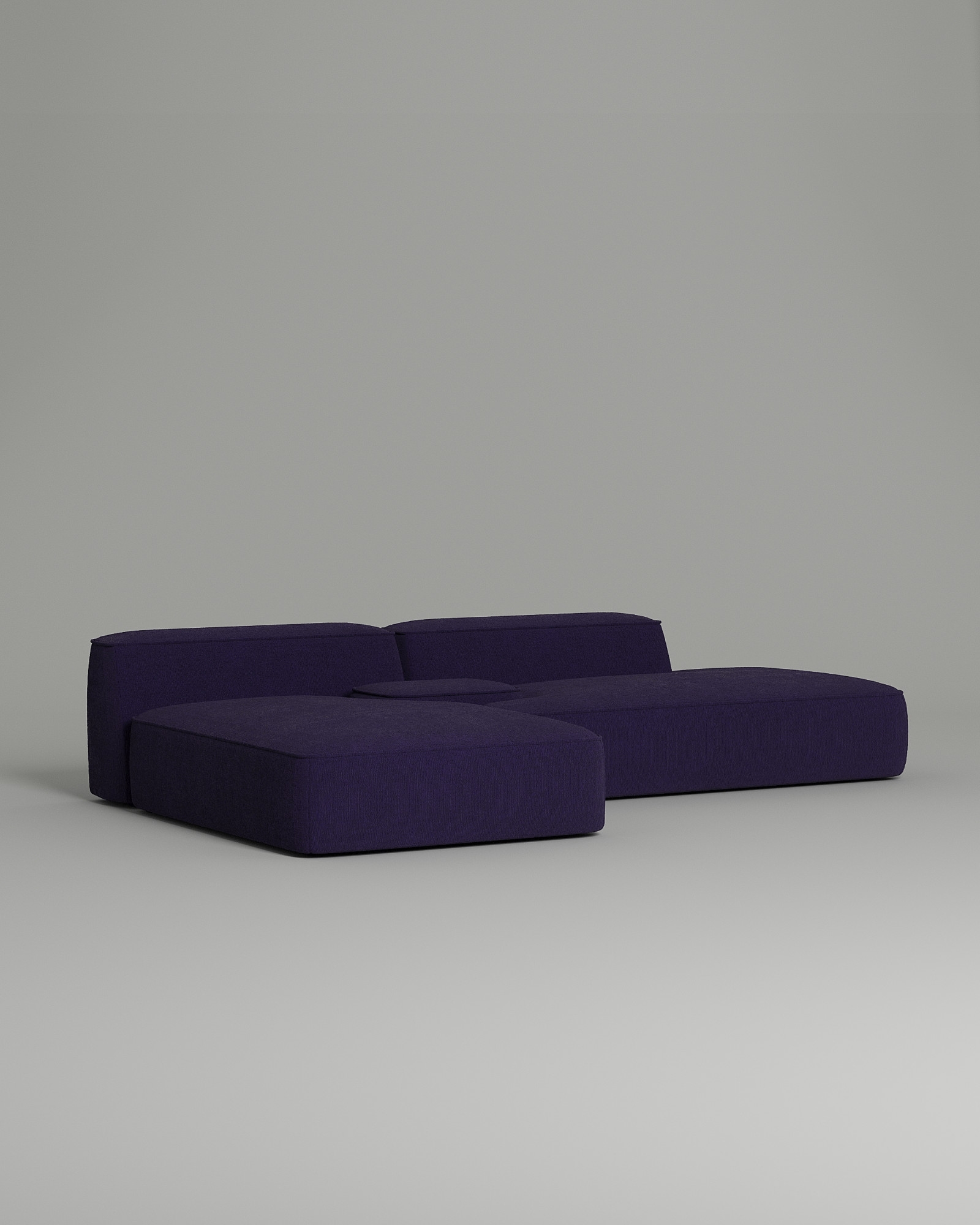 Стильный модульный диван Kapri. Материал: Микровельвет. Цвет: Фиолетовый