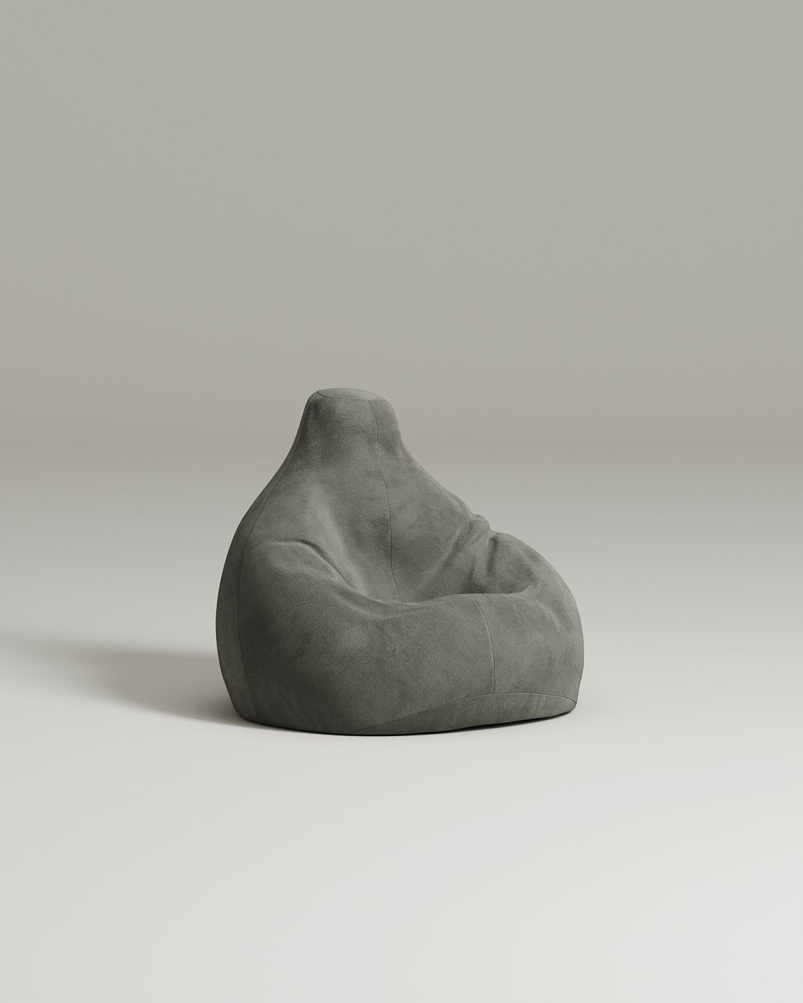 Кресло Casper без ножек и подлокотников (серый велюр - Velutto 32) от Kalibroom