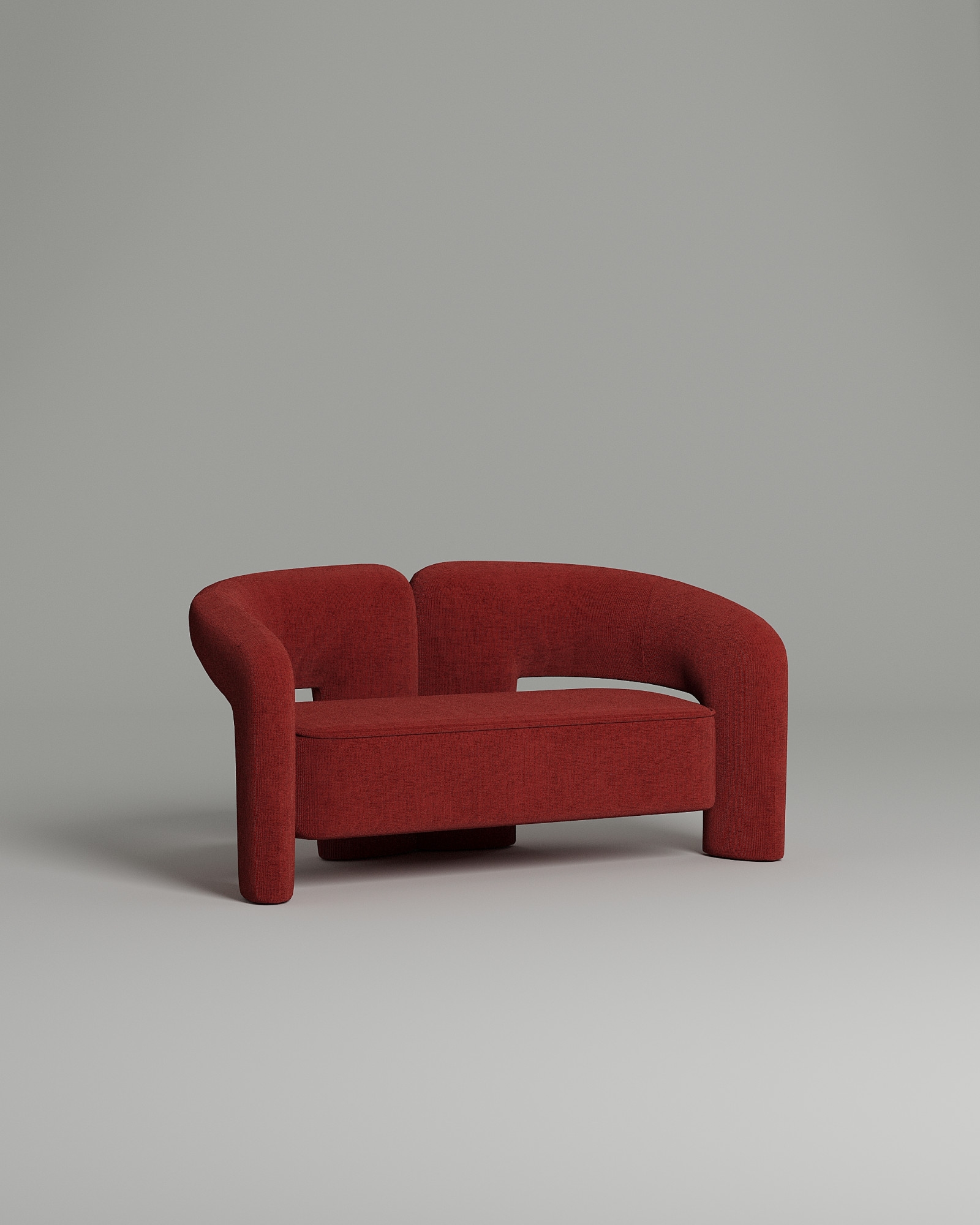 Стильный прямой диван Leslie. Материал: Микровельвет. Цвет: Бордо