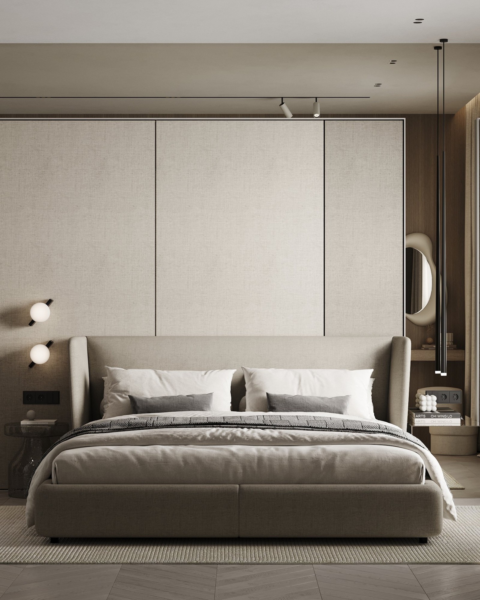 Расслабленная атмосфера в спальне