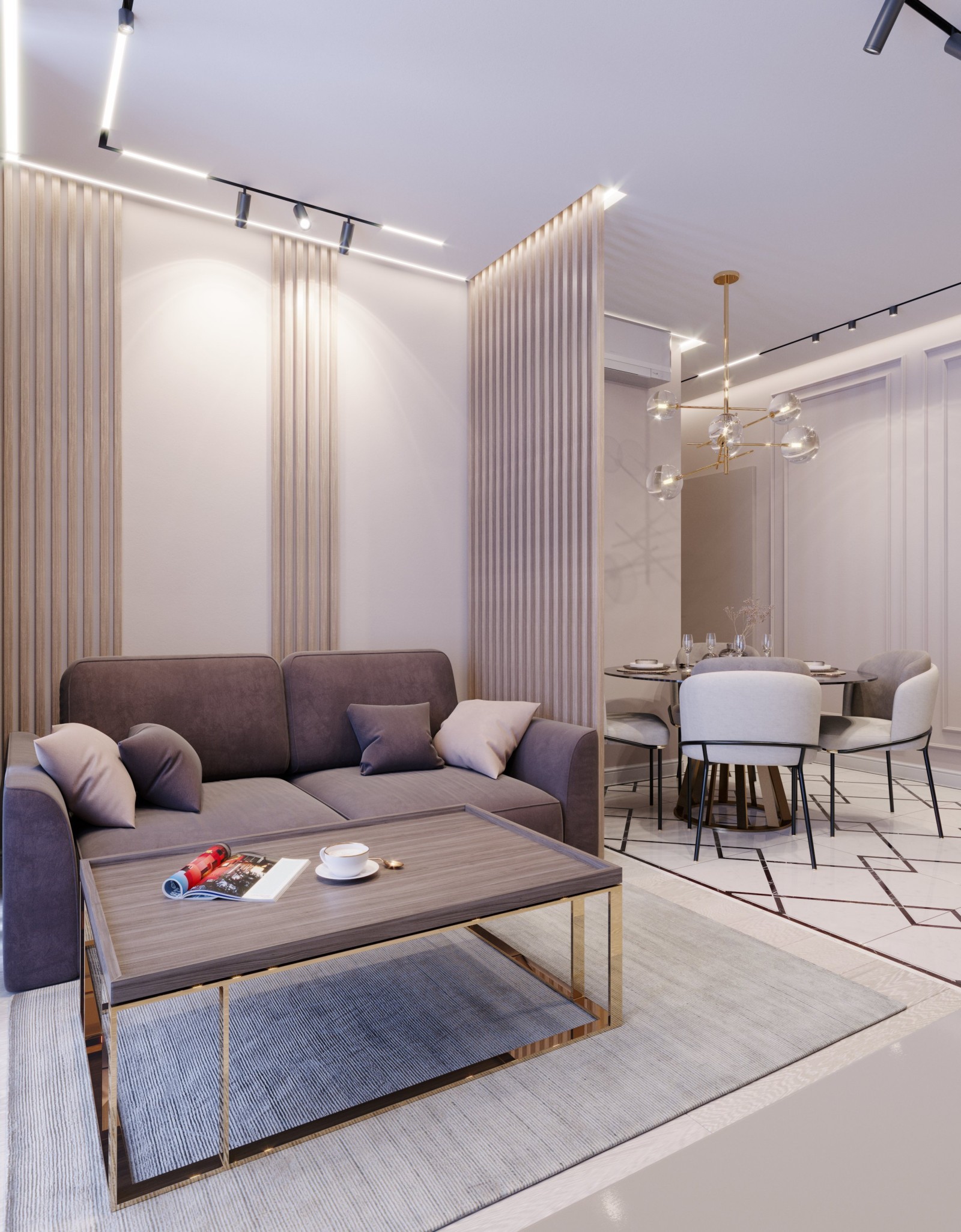 Как спланировать общее пространство кухни и гостиной?