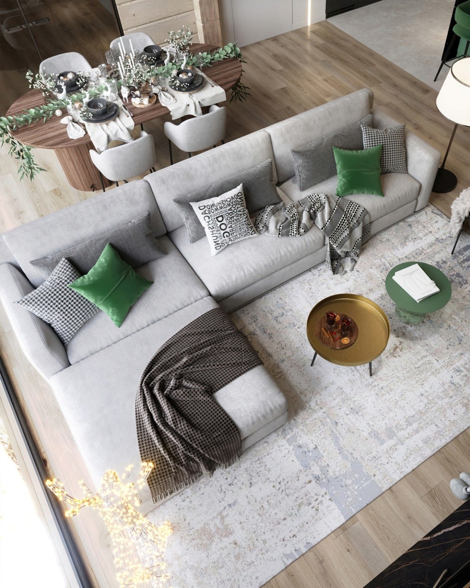 Как спланировать общее пространство кухни и гостиной?