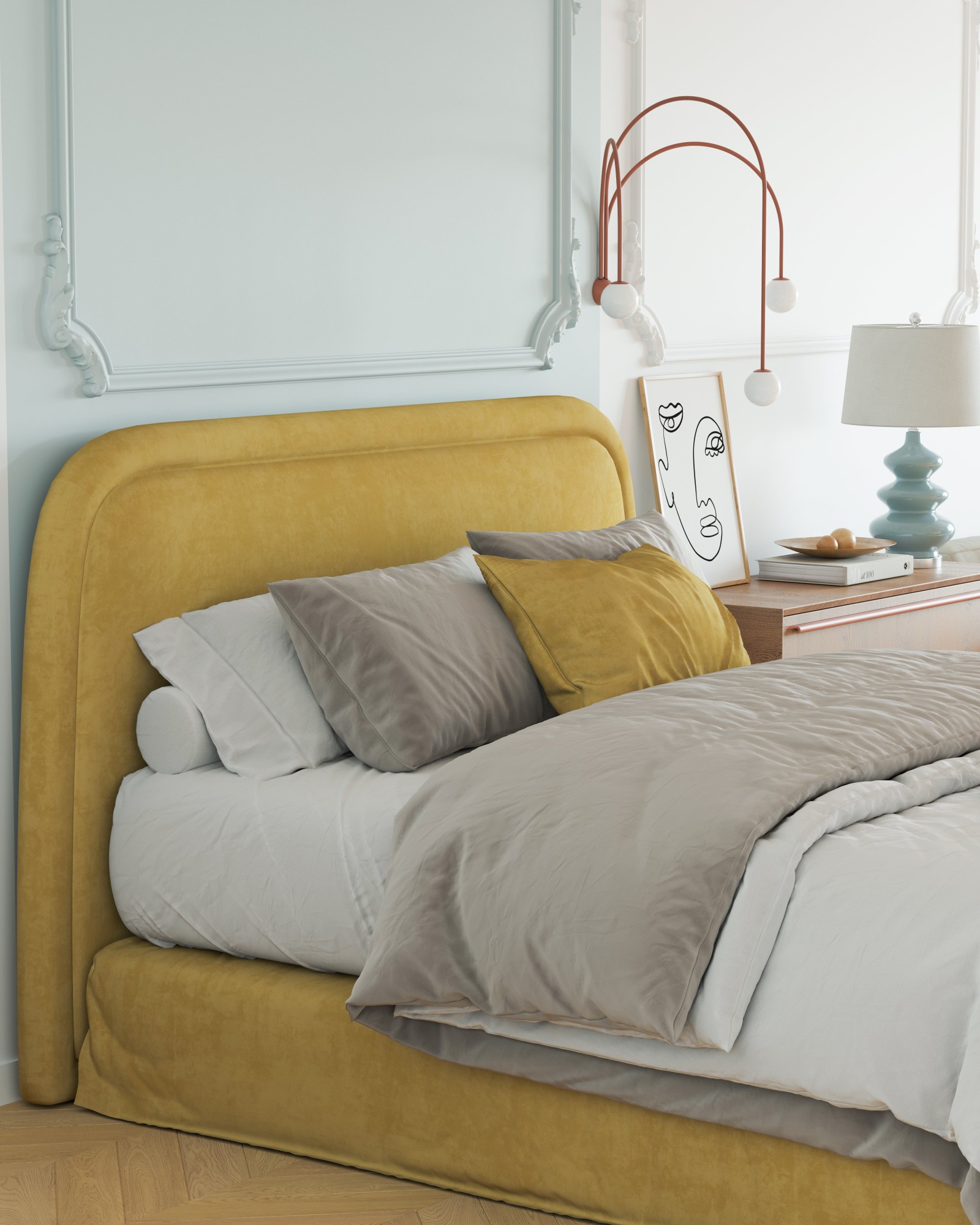 Расслабленная атмосфера в спальне