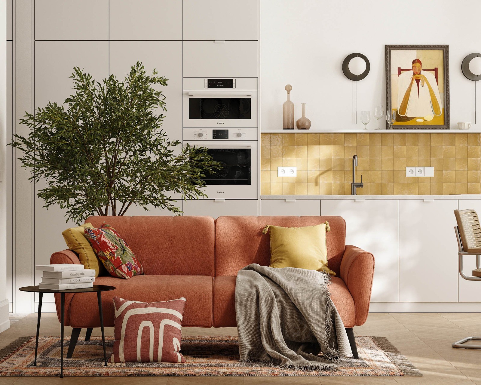 Куда поставить диван в гостиной