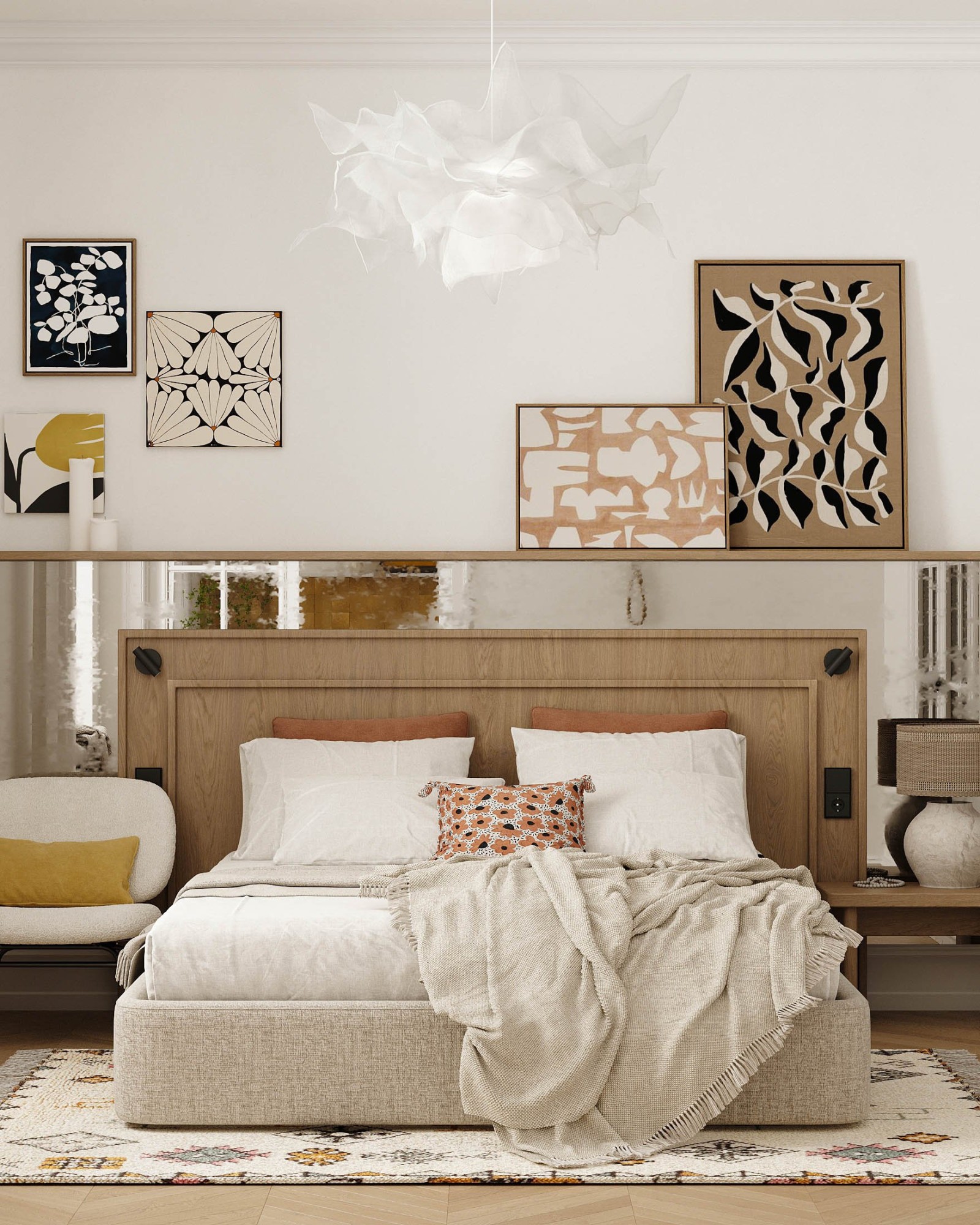 Как использовать кровать платформу в интерьере