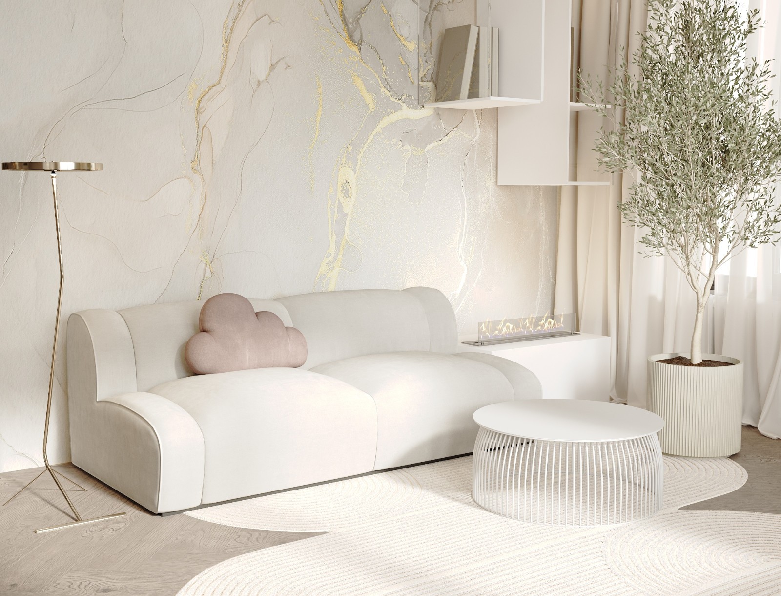 Тренды по цветовой гамме в мягкой мебели в 2024 году