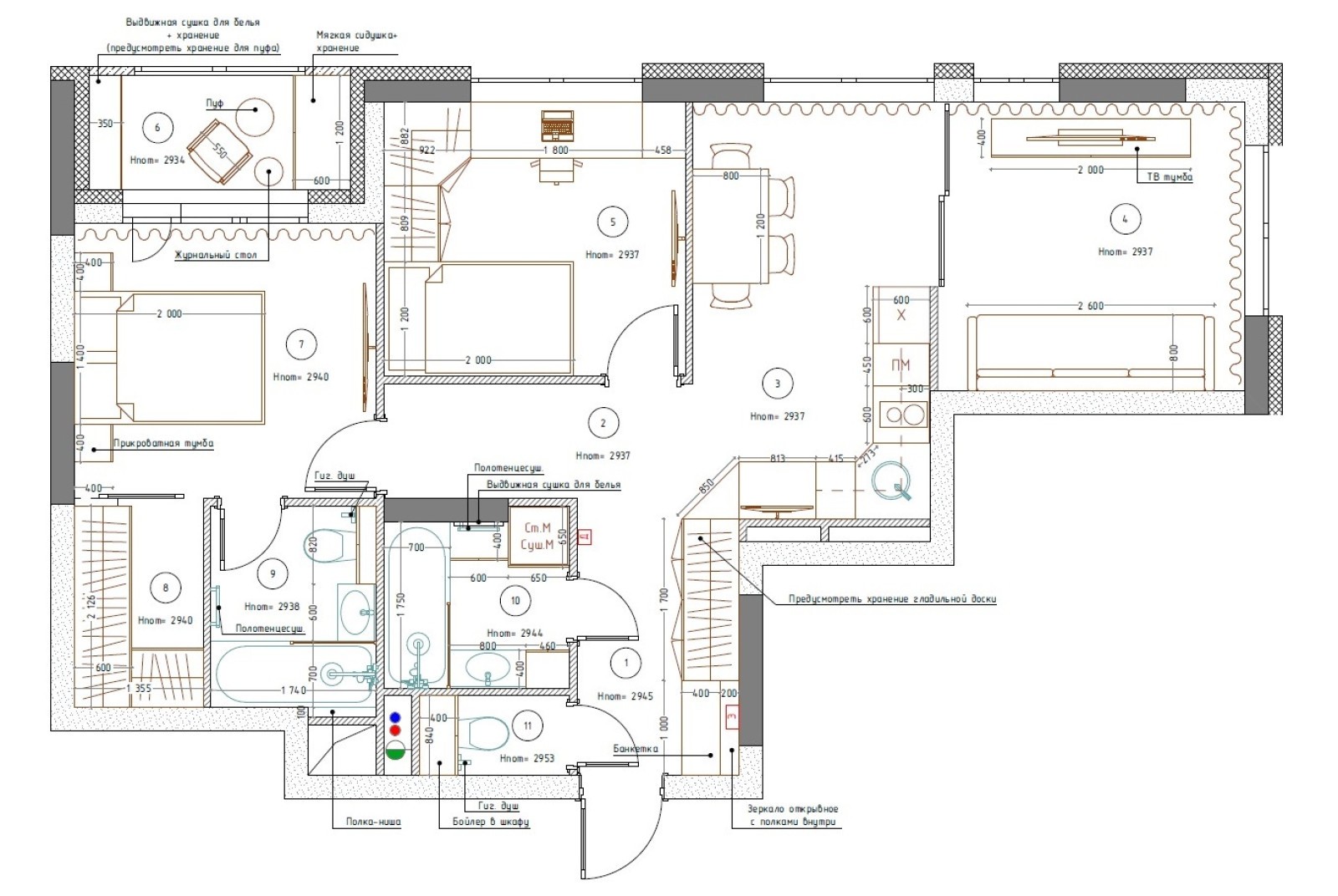 Румтур: минимализм с элементами классики в светлых тонах для семьи с ребенком