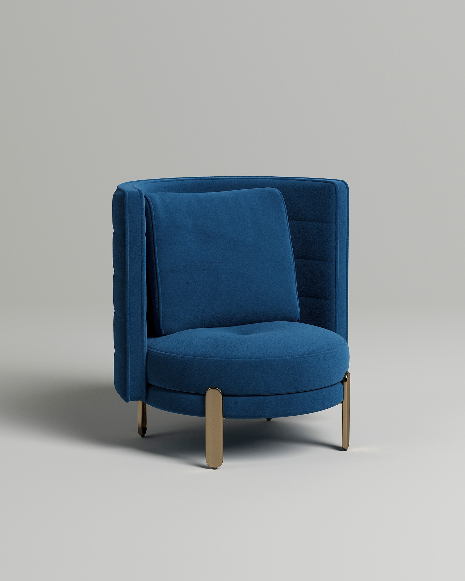 Кресло Toke (синий велюр) Кресло Toke (синий велюр - Novus 789) от Kalibroom