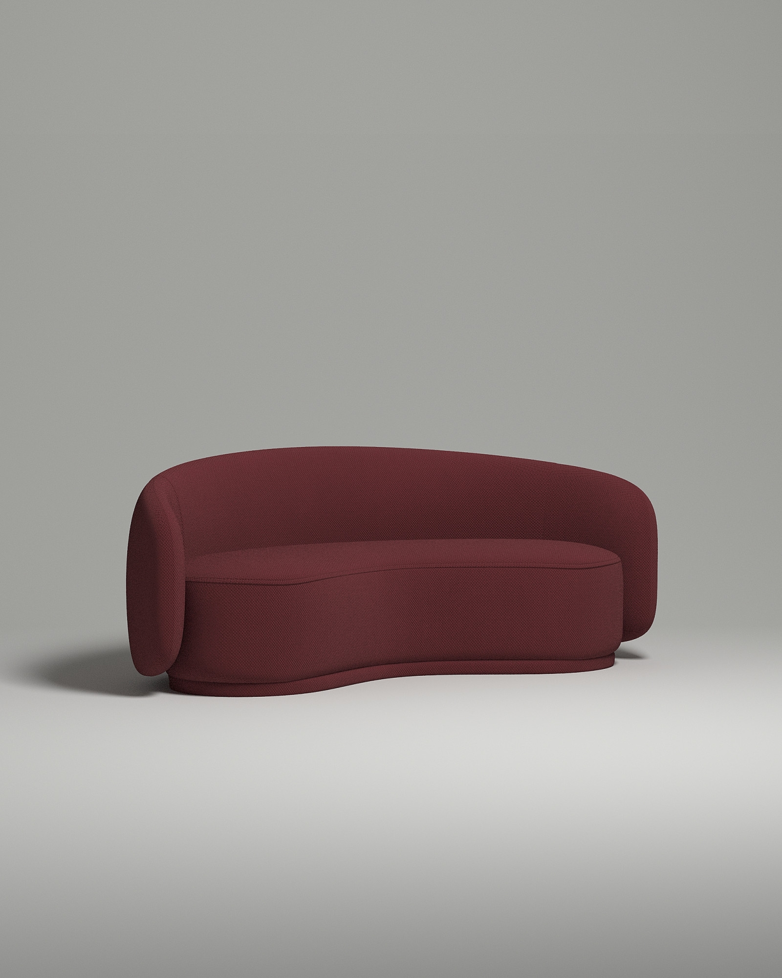 Стильный прямой диван Mellow. Материал: Велюр. Цвет: Бордо Стильный прямой диван Mellow. Материал: Велюр. Цвет: Бордо