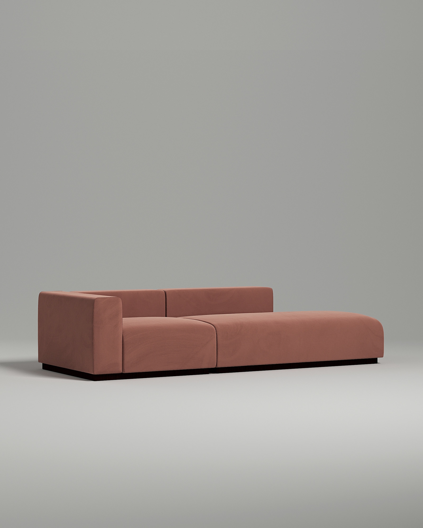 Стильный модульный диван Ronny. Материал: Велюр. Цвет: Терракотовый Стильный модульный диван Ronny. Материал: Велюр. Цвет: Терракотовый