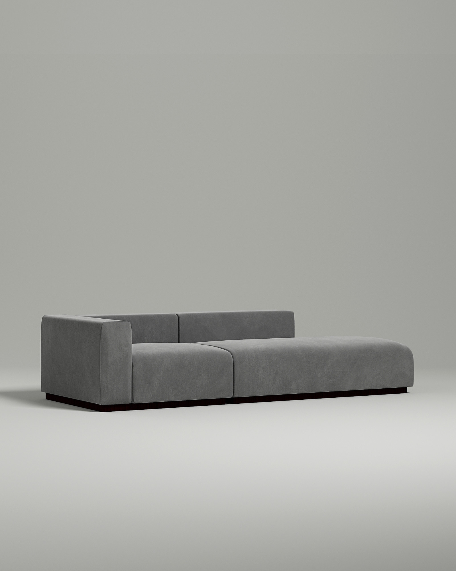 Стильный модульный диван Ronny. Материал: Велюр. Цвет: Серый Стильный модульный диван Ronny. Материал: Велюр. Цвет: Серый