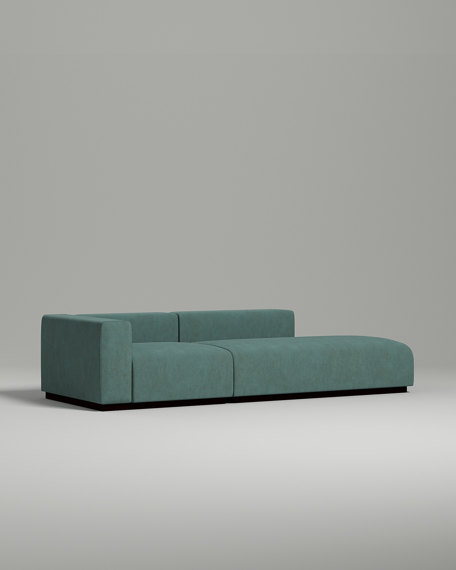 Стильный модульный диван Ronny. Материал: Искусственная замша. Цвет: Зеленый Стильный модульный диван Ronny. Материал: Искусственная замша. Цвет: Зеленый