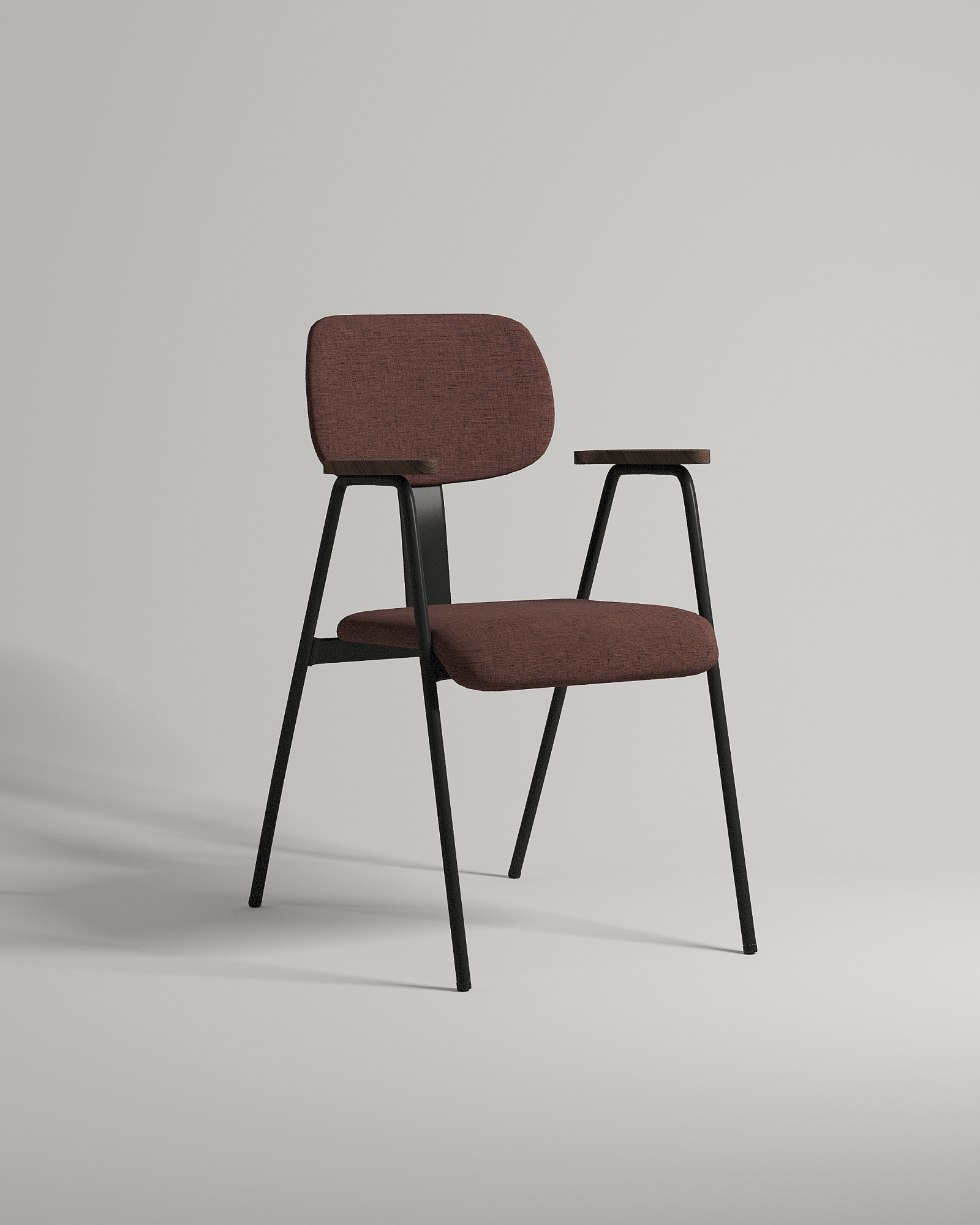 Стул Arctic (коричневая рогожка - Romeo 04) Удобный стул Arctic. Материал: рогожка. Цвет: коричневый (Romeo 04)