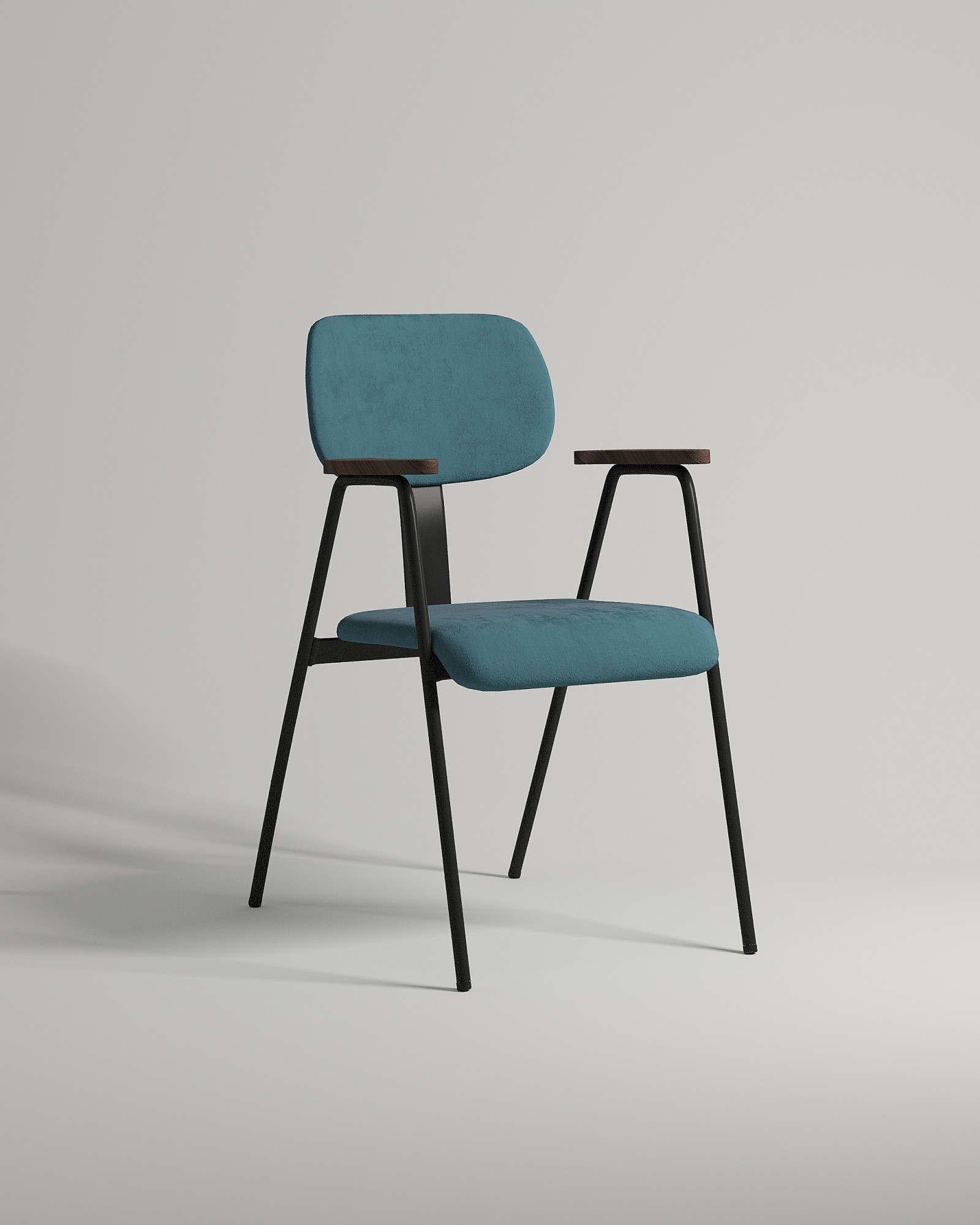 Стул Arctic (бирюзовая искусственная замша - Elixir 768) Удобный стул Arctic. Материал: искусственная замша. Цвет: бирюзовый (Elixir 768)