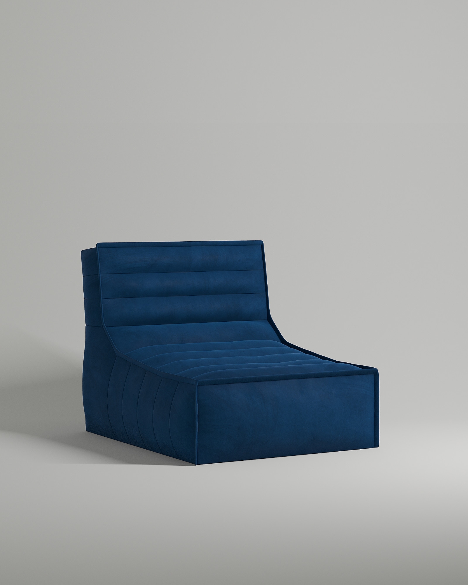 Кресло Holger без ножек и подлокотников (синий велюр) Кресло Holger без ножек и подлокотников (синий велюр - Premier 22) от Kalibroom