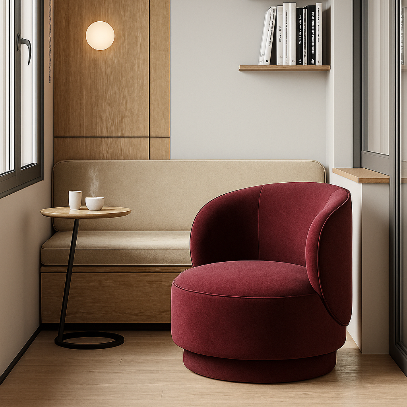 С деревянными подлокотниками