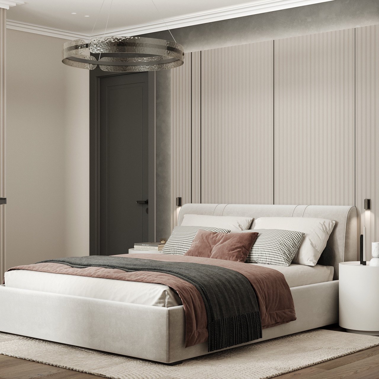 Двуспальные кожаные