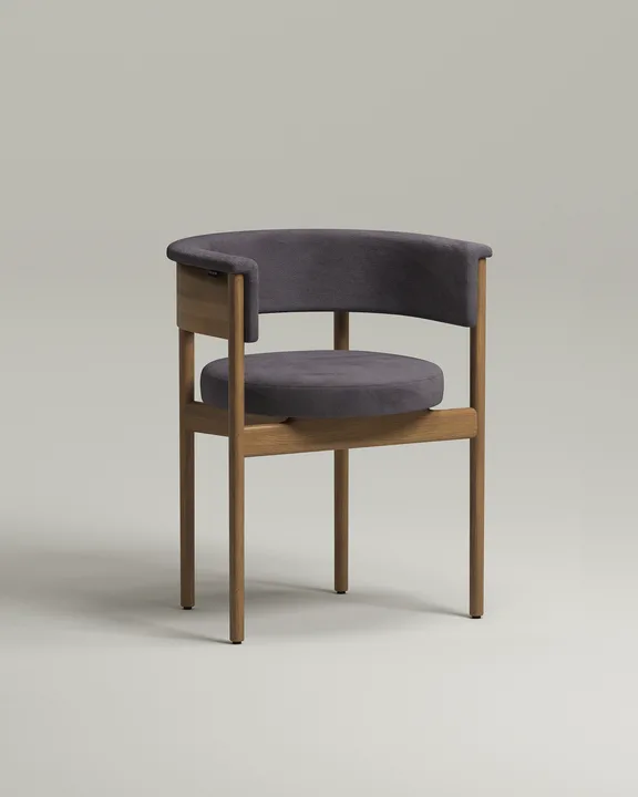 Стул Далвен (фиолетовый велюр - Velutto 19) Удобный стул Далвен. Материал: велюр. Цвет: фиолетовый (Velutto 19)