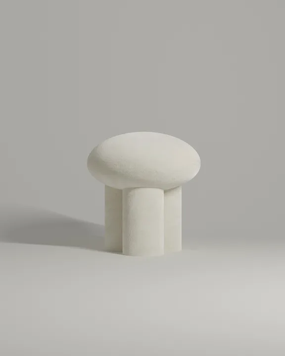 Пуф Вита без ножек (белый велюр - Velutto 01) Мягкий пуф Вита. Материал: велюр. Цвет: белый