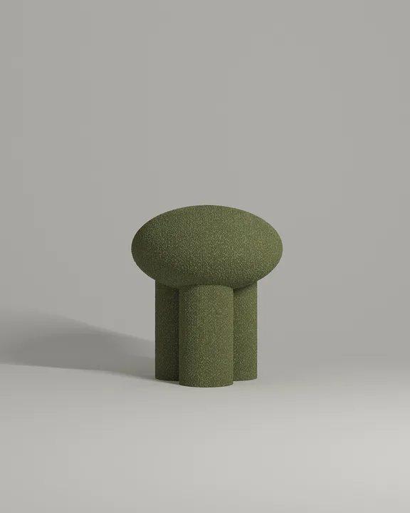 Пуф Вита без ножек (зеленое букле - Lanvin 618) Мягкий пуф Вита. Материал: букле. Цвет: зеленый