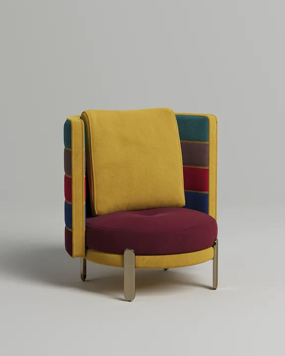 Кресло Токе (желтый велюр) Кресло Токе (желтый велюр - Velutto 56) от Kalibroom