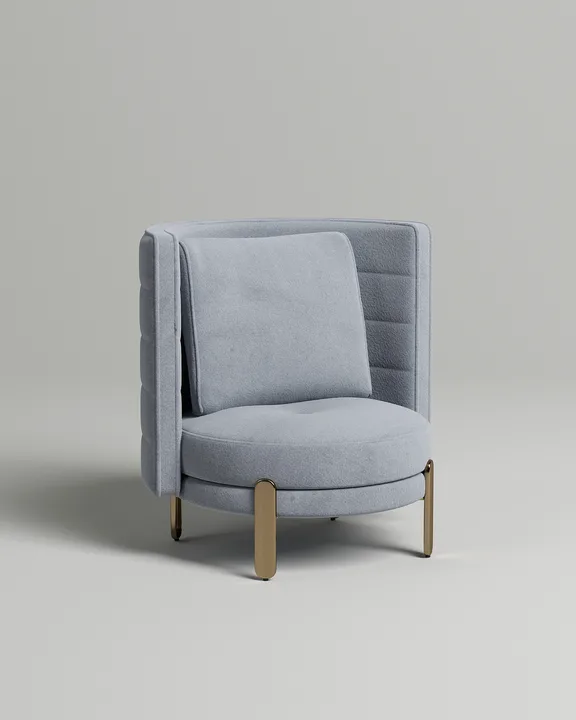 Кресло Токе (серый велюр) Кресло Токе (серый велюр - Velutto 52) от Kalibroom