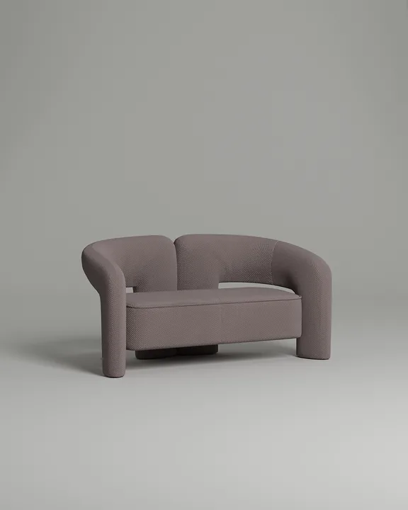 Стильный прямой диван Лэсли. Материал: Велюр. Цвет: Розовый Стильный прямой диван Лэсли. Материал: Велюр. Цвет: Розовый