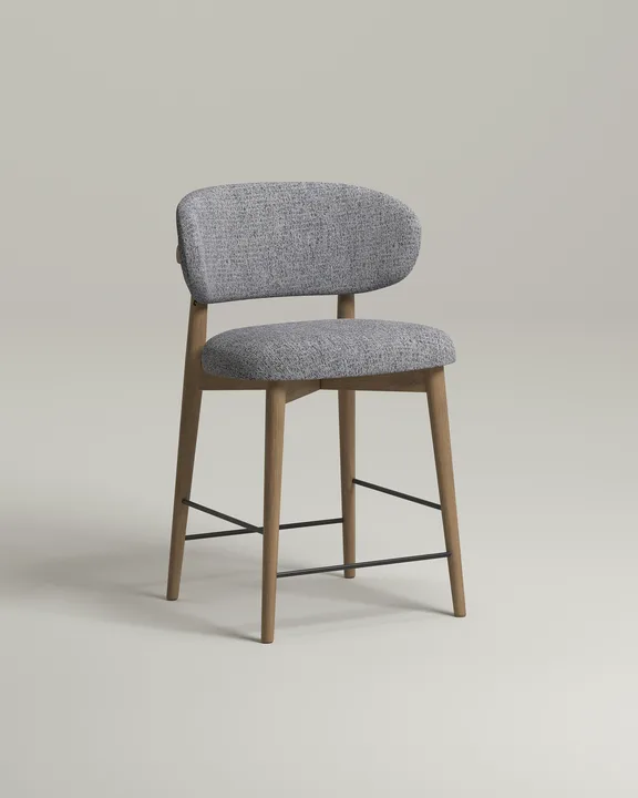 Стул Ворман барный (серая рогожка - Mys 995) Удобный стул Ворман барный. Материал: рогожка. Цвет: серый (Mys 995)