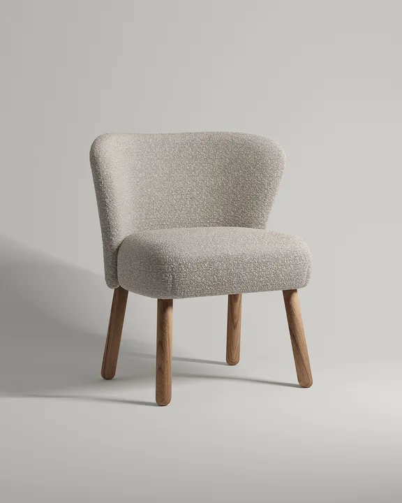 Стул Морти (коричневое букле - Buckle latte A) Удобный стул Морти. Материал: букле. Цвет: коричневый (Buckle latte A)