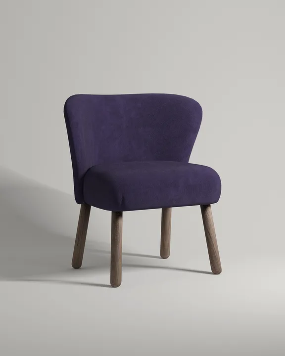 Стул Морти (фиолетовый микровельвет - Velvet lux 93) Удобный стул Морти. Материал: микровельвет. Цвет: фиолетовый (Velvet lux 93)