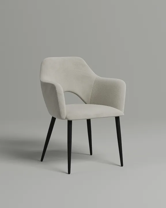 Стул Тулават (белый велюр - Velutto 01) Удобный стул Тулават. Материал: велюр. Цвет: белый (Velutto 01)