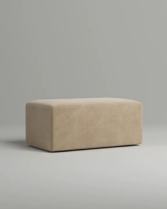 Мягкий пуф Ламас. Материал: велюр. Цвет: бежевый