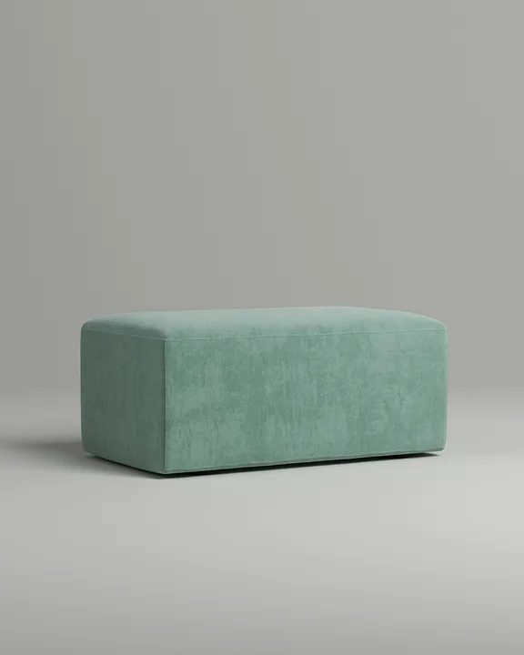 Мягкий пуф Ламас. Материал: искусственная замша. Цвет: мятный