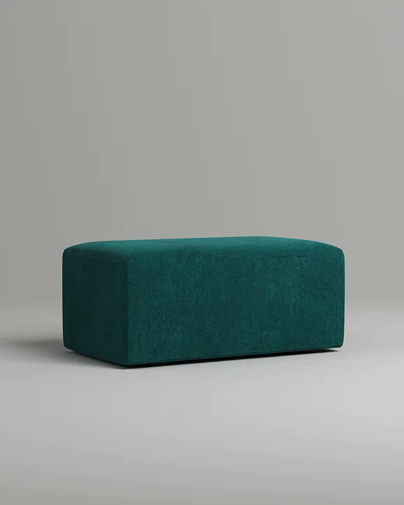 Мягкий пуф Ламас. Материал: флок. Цвет: синий