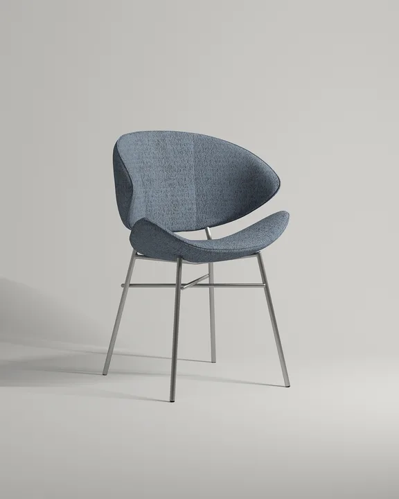 Удобный стул Паулэ. Материал: рогожка. Цвет: синий (Mys 788)