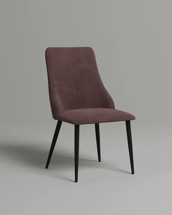 Удобный стул Ловат. Материал: велюр. Цвет: коричневый (Velutto 36)