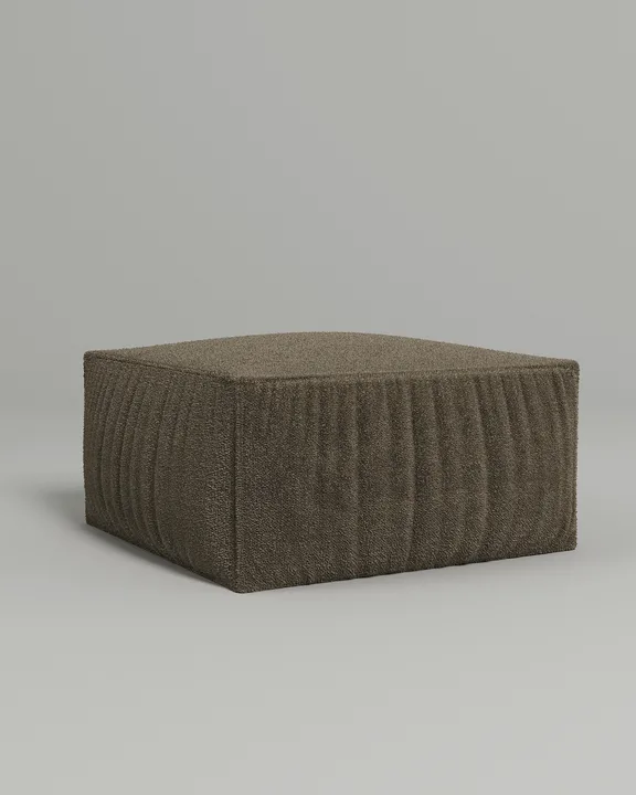 Мягкий пуф Борген. Материал: букле. Цвет: коричневый