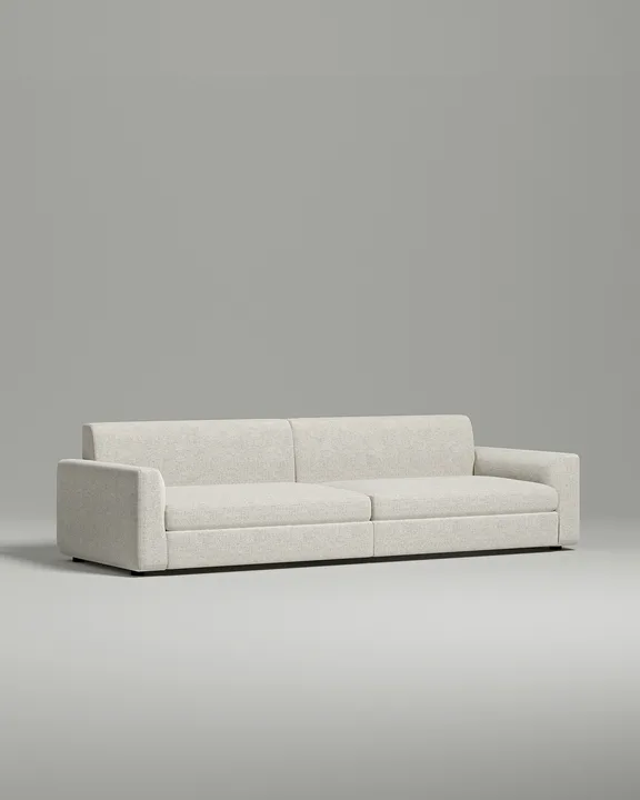 Стильный прямой диван Lutvan. Материал: рогожка. Цвет: Белый Стильный прямой диван Lutvan. Материал: рогожка. Цвет: Белый